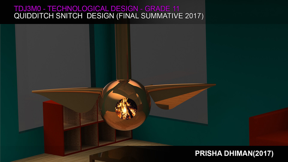 Quidditch Snitch Fireplace- Final Project