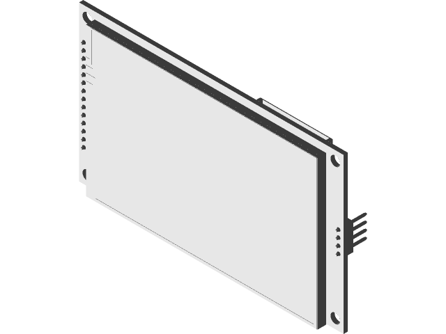 TFT ILI9486 de 3.5 pulgadas con función táctil y lector SD | 3D