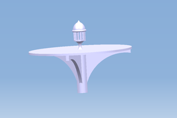 dining table...with candle night stand with small hole to pass out hot air