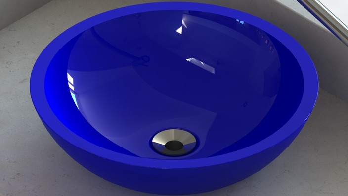 Cuba de apoio em resina de poliéster (Vessel type translucid lavatory sink) -> Cuba Para Banheiro Em Resina De Poliester Cuba de apoio em resina de poliéster (Vessel type translucid lavatory sink) -> Cuba Para Banheiro Em Resina De Poliester