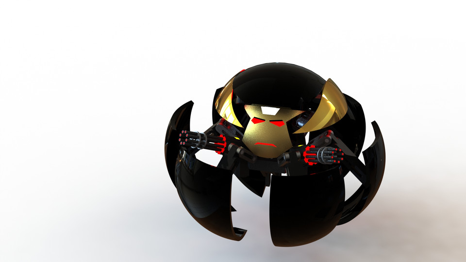 SW100 Iron Bot 3D CAD Model Library GrabCAD