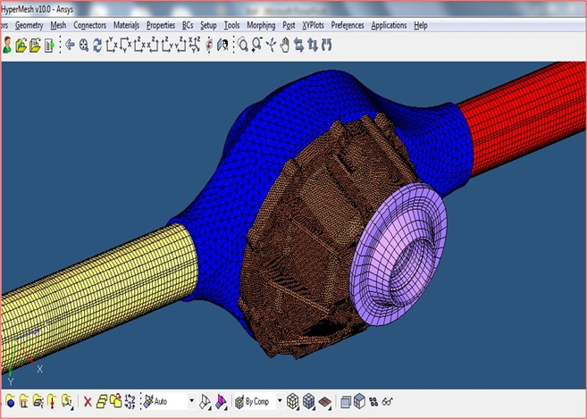 Ford 9'' differential meshed model (ppt)