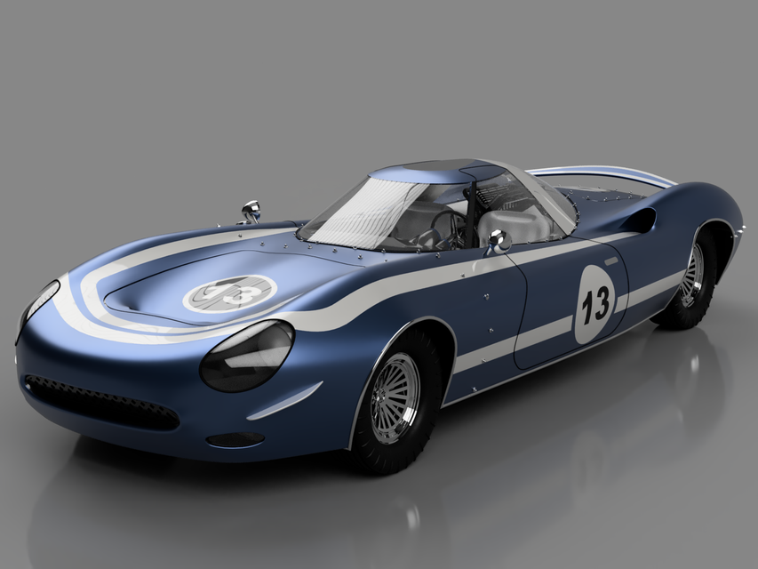 Ecurie Ecosse LM69 (Re-imagined Jaguar XJ13) | 3D CAD Model