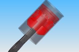 Diesel piston and cylinder assy