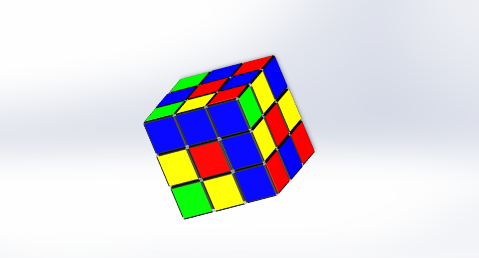 rubik's cube 3D CAD Model Library GrabCAD
