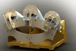 Ground turbine spatial location fixture