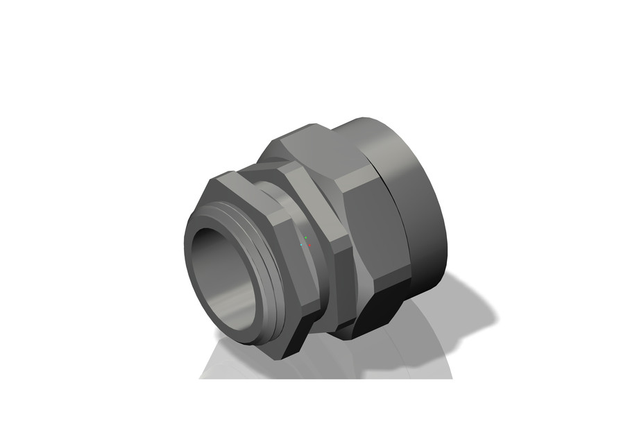Brass cable Glands 3D CAD Model Library GrabCAD