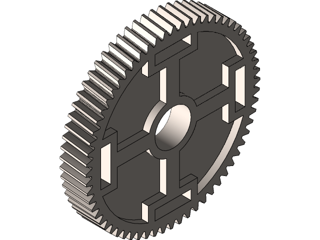 Cad⭐️ページ Gear wheel Z-64 m-0.8M | 3D CAD Model Library | GrabCAD
