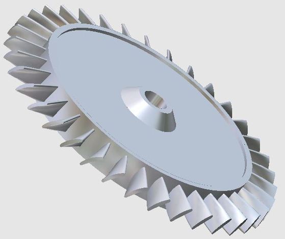 Blisk with 36 blades for model plane
