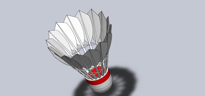 shuttlecock of badminton