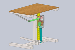 table with rack podenoy