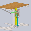 table with rack podenoy