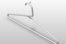 Plastic Clothes Hanger with a Spacing Tab
