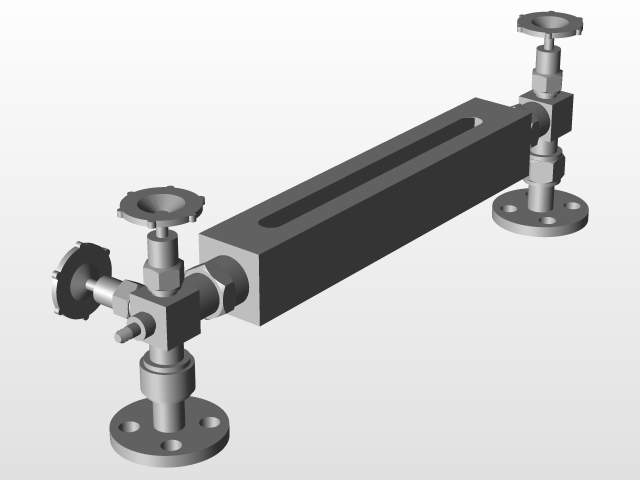 Level Gauge with Flange 1/2" #150