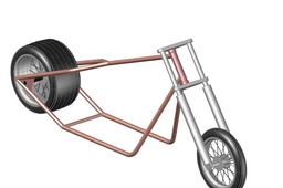 motorcycle hardtail frame