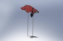 Run Hog Run - Arkansas Razorback Mascot Windmill