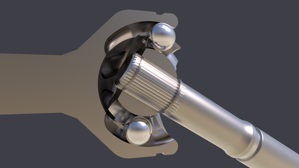 Rzeppa Joint 3D CAD Model Library GrabCAD