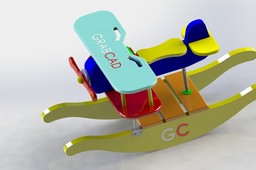 Rocking airplane kids toy