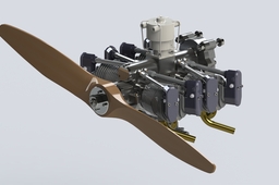 4 Cylinder Boxer Engine Rendering