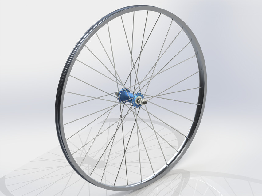 Bicycle Front Hub 3D CAD Model Library GrabCAD