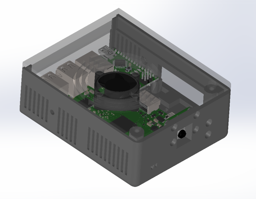 Picamera housing 3D CAD Model Library GrabCAD