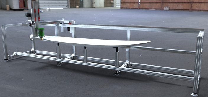 Palacita Surfboards CNC shaping machine model P2