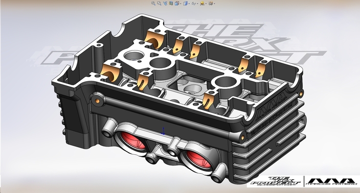 Yamaha TRX 850 cylinder head crankcase