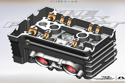 Yamaha TRX 850 cylinder head crankcase