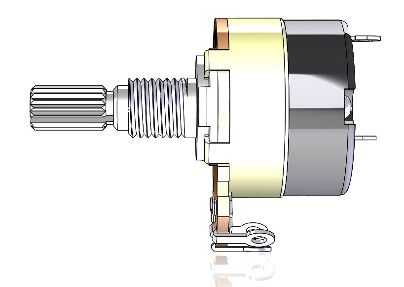 Variable Resistor 3D CAD Model Library GrabCAD