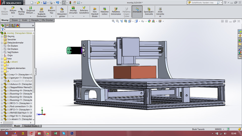 3 axis lathe bacth