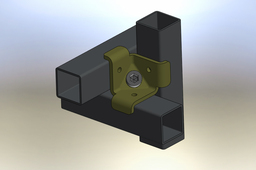 Connection of square pipes