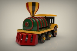 Flying toy train