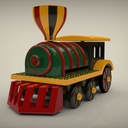 Flying toy train