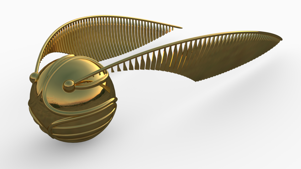 Harry Potter S Golden Snitch D Cad Model Library Grabcad