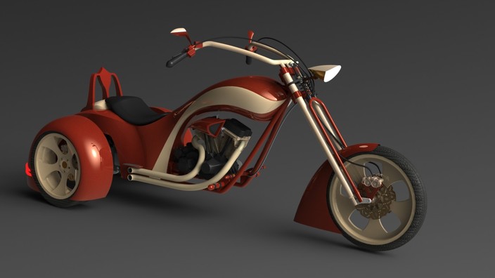 üç teker render only