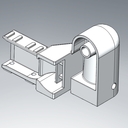 Hospital bed wheel knuckle