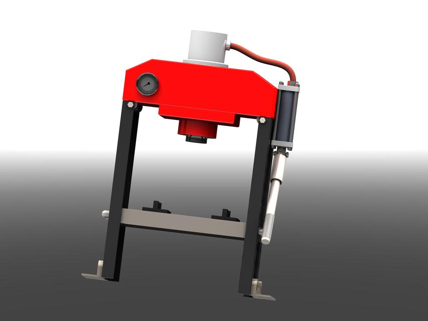 Hydraulic press 3D CAD Model Library GrabCAD