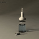 Bottle for medicine (eye drops).