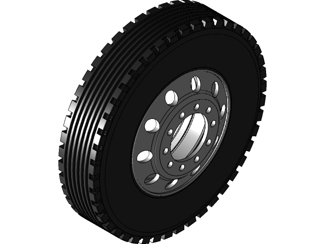 Big Rig Wheel Vector Free CAD Designs, Files & 3D Models | The GrabCAD Community Library