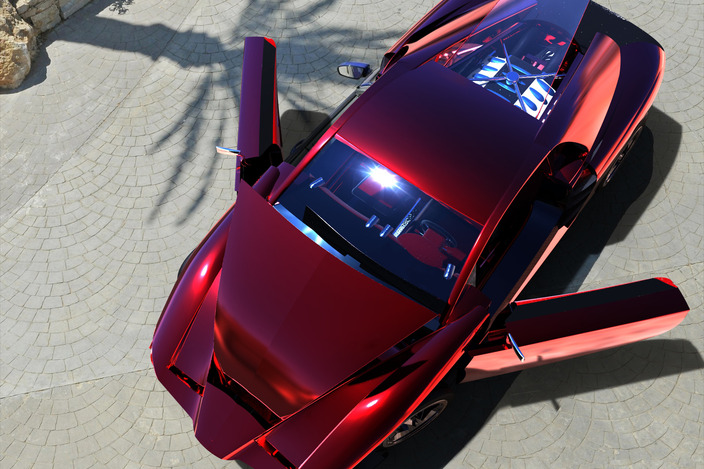 Supercar Opened Up