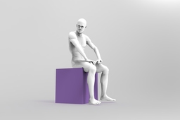 Seated Man Sculpture