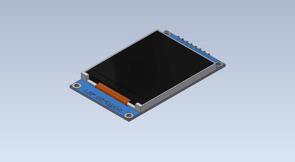on 1.8 spi tft display 160x128 cad manufacturer