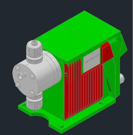 Dosing pump 3D CAD Model Library GrabCAD