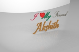 My Gift to my Friend (CATIA) and Rendering and Animation in KEYSHOT