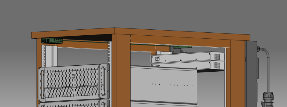 Wooden Server Rack 600x950x42HE *Update | 3D CAD Model Library | GrabCAD