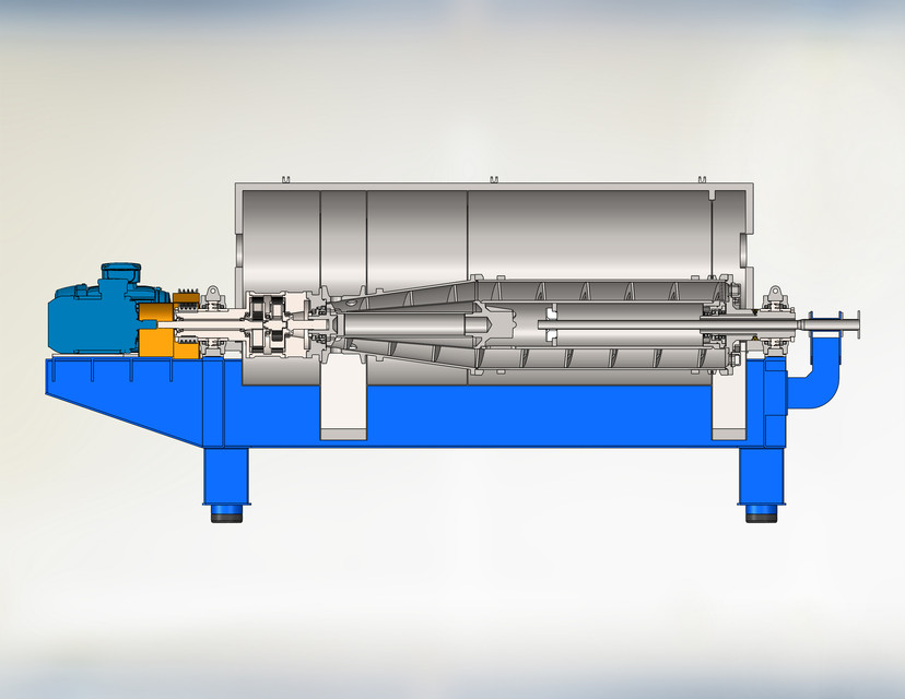 Phase decanter centrifuge 3D CAD Model Library GrabCAD