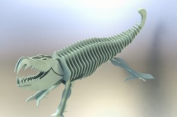 Crocodile, alligator, sheet metal puzzle, 3d model, 3d puzzle