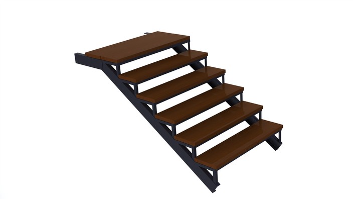 Metal stairs