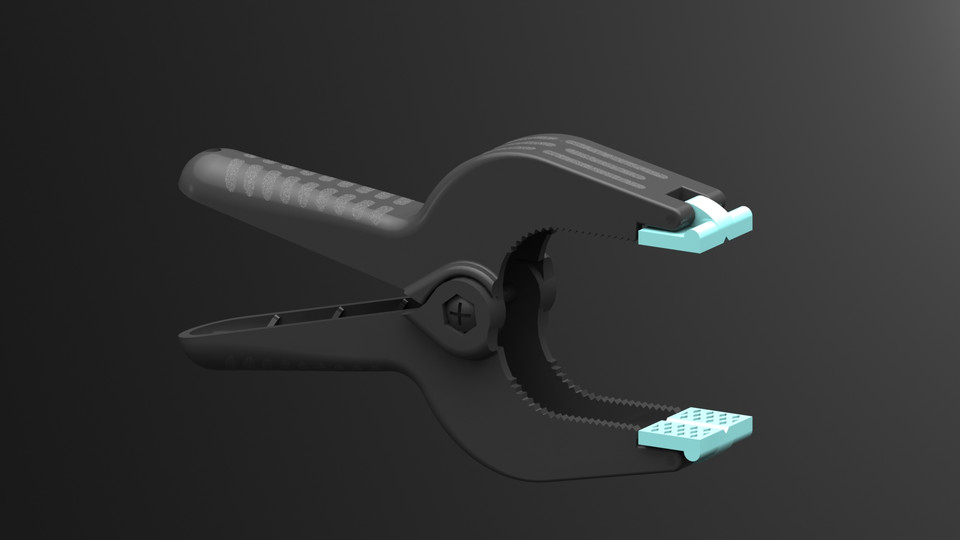 Spring Clamp 3D CAD Model Library GrabCAD