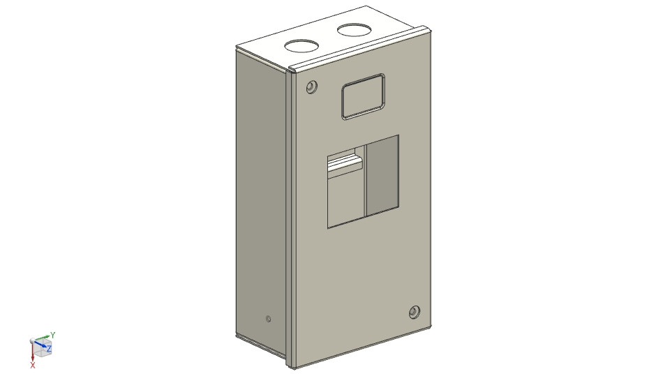 Electrical Trip Box 3D CAD Model Library GrabCAD